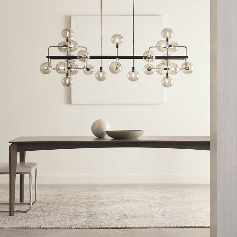 Visual Comfort Viaggio 25-Light, 56" Wide Linear Chandelier