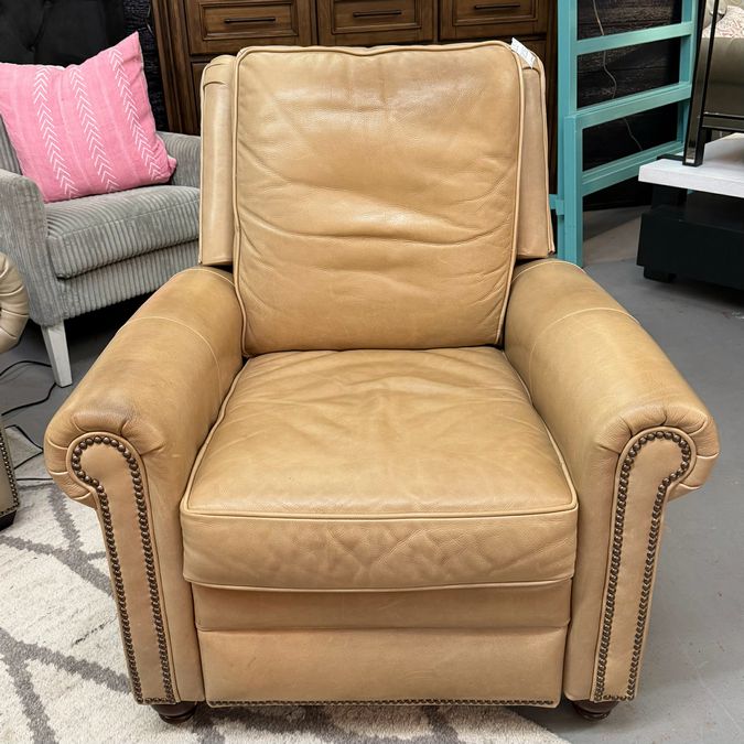 Bradington Young Brighton Dune Leather Power Recliner