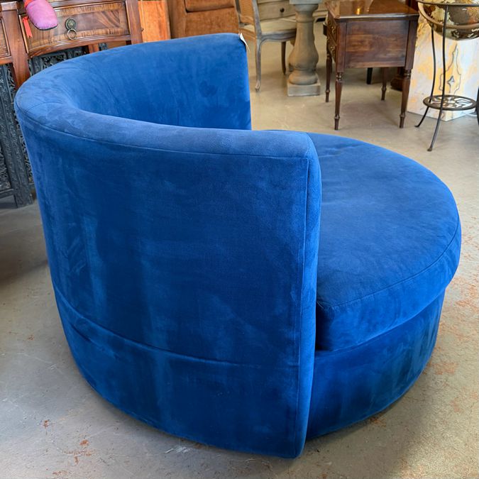 Jonathan Louis Bella Blue Roundabout Swivel Chair 49x46x30.5