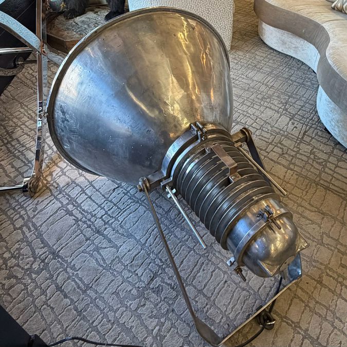 Rewired Vintage Industrial Factory Pendant Light 38"H x 31"Dia