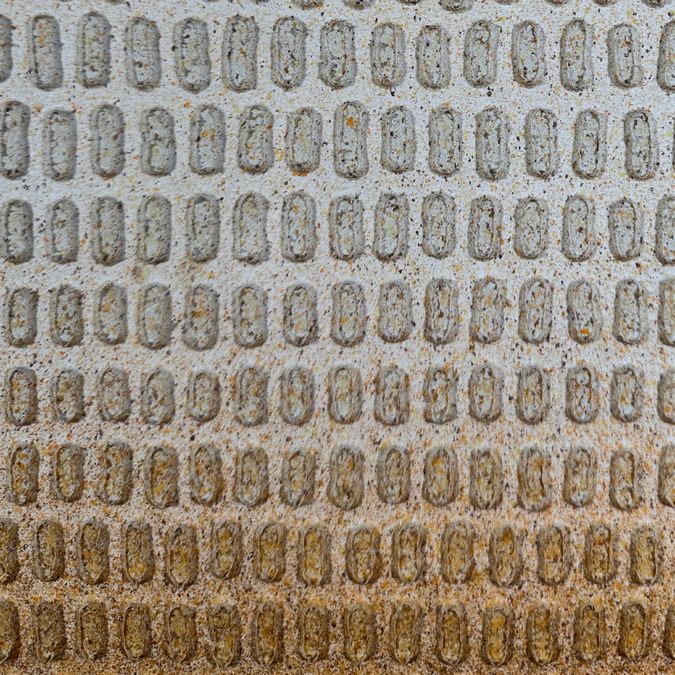 1970's Cast Paper Optical Art By Paul Maxwell 36x29