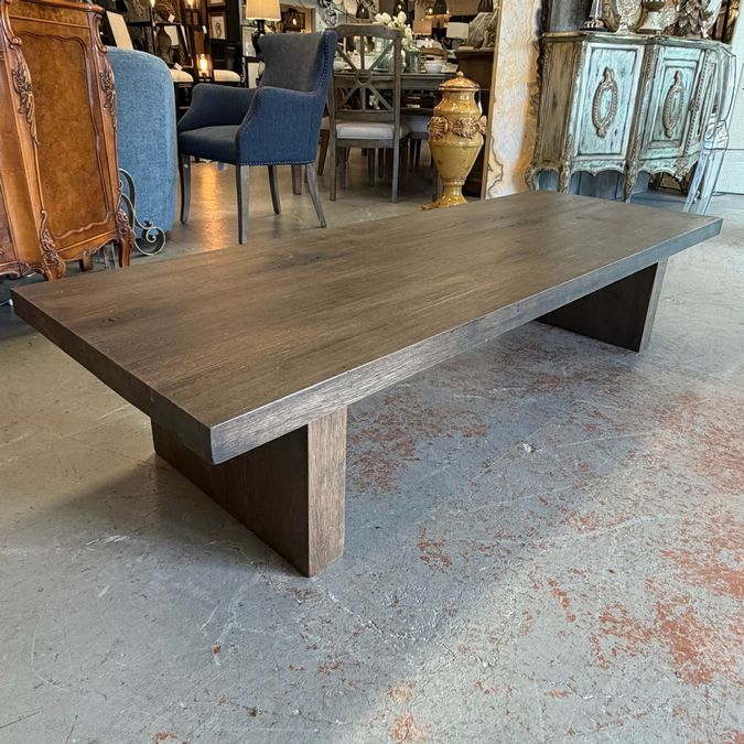 Restoration Hardware Reclaimed Oak Plank Coffee Table 68x24x15
