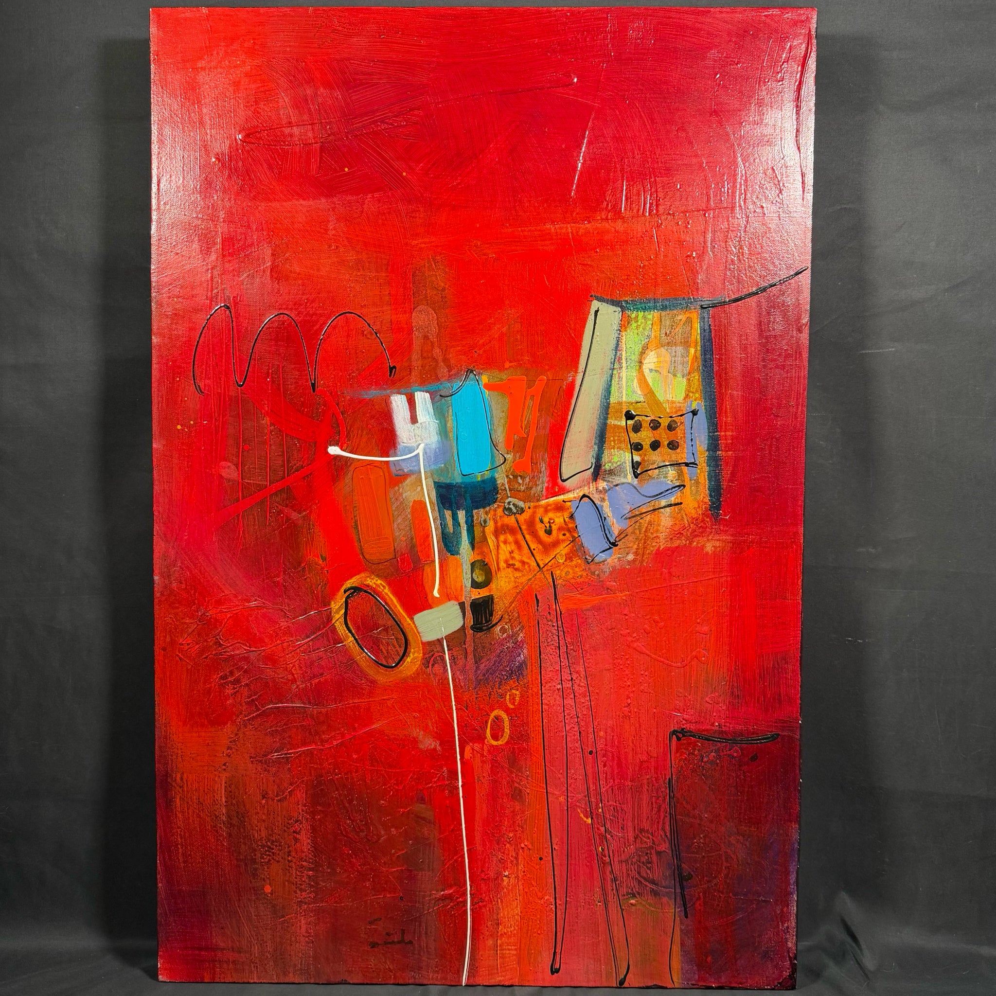 Original "La Entrada" Painting by Carolyn Riegelman 24x26