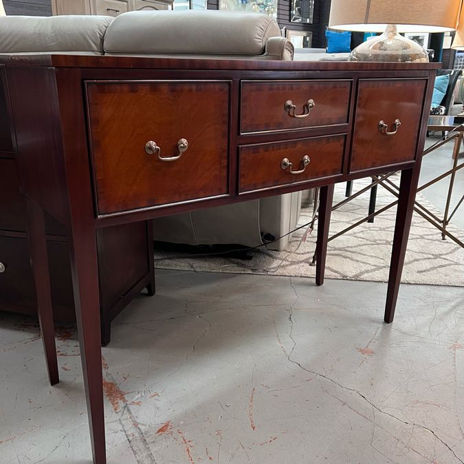 Canora Grey Kittleson 4-Drw Mahogany Console 47x16x36