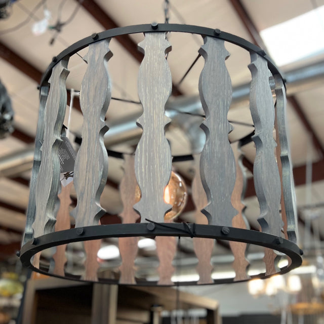 Currey & Co Hourglass Pendant  24.5"W x 19"H NEW!