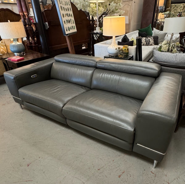 Modani Bergamo Leather Motion Sofa 82Lx39Dx28-38H