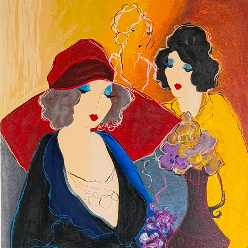 "Evening Respite" 30/350 Signed by Itzchak Tarkay 28"x52"x1.5"D