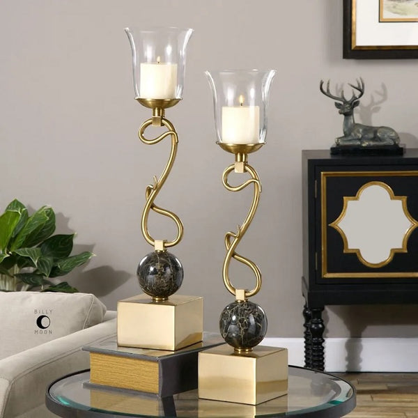 Uttermost 19999 Attila Candleholders 25.5"H