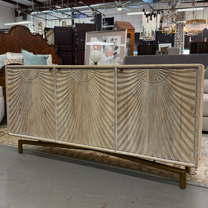 "Seneca" White Wash Credenza NEW