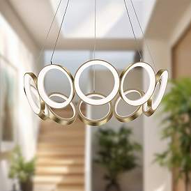 Kuzco Oros 29" LED Abstract Chandelier 29.12"D x 7.88"H