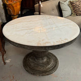 Arhaus Luca Dining Table W/Marble Top 48" Dia x 31"H