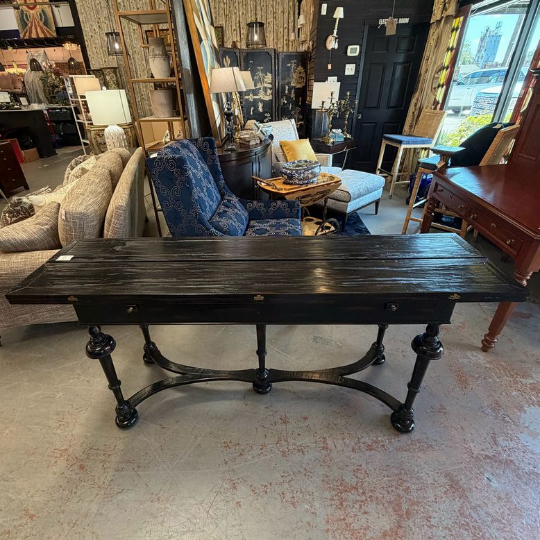 Henredon Acquisitions Townley William & Mary Harvest Table Console 72x18-36x31.5