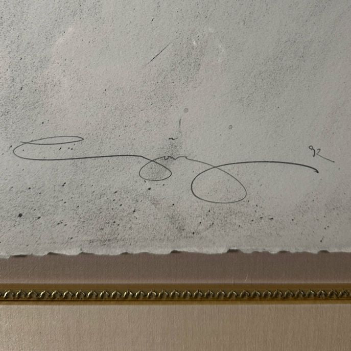 Lg Framed S/N Jurgen Gorg Nudes Lithograph 43.25x54.25