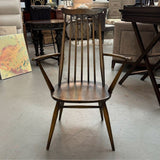 S/4 1970's Ercol Goldsmith Carver Arm Chairs 24.5x16x38