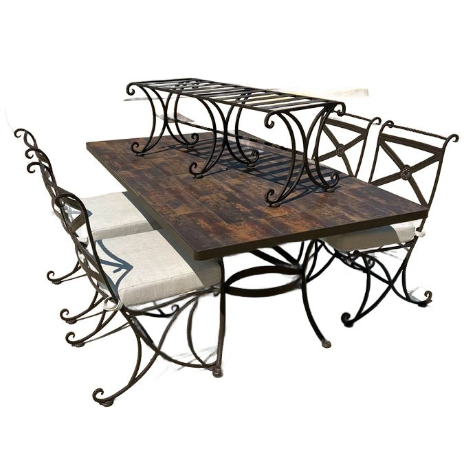 O.W.Lee Classico Table W/4 Chairs & Bench
