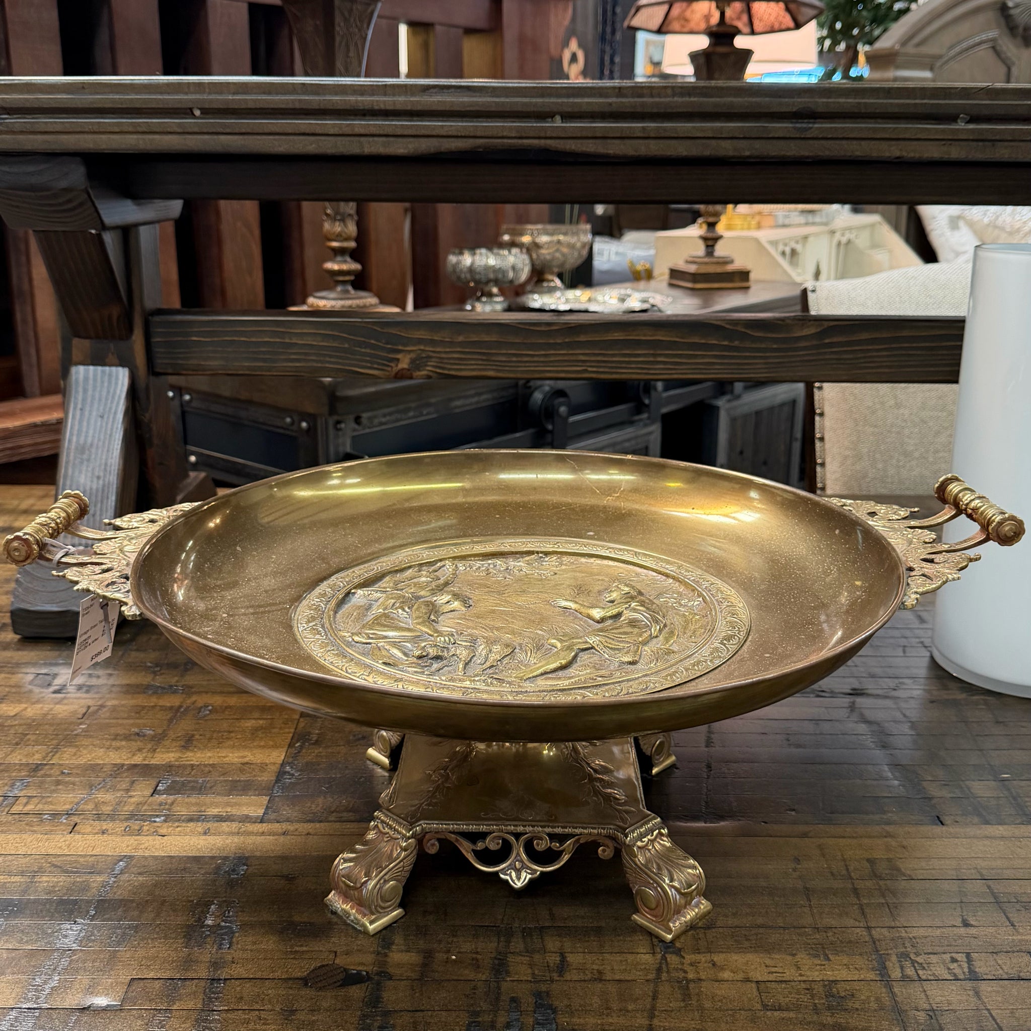 Vintage Brass Tazza 22.5x17x8.5