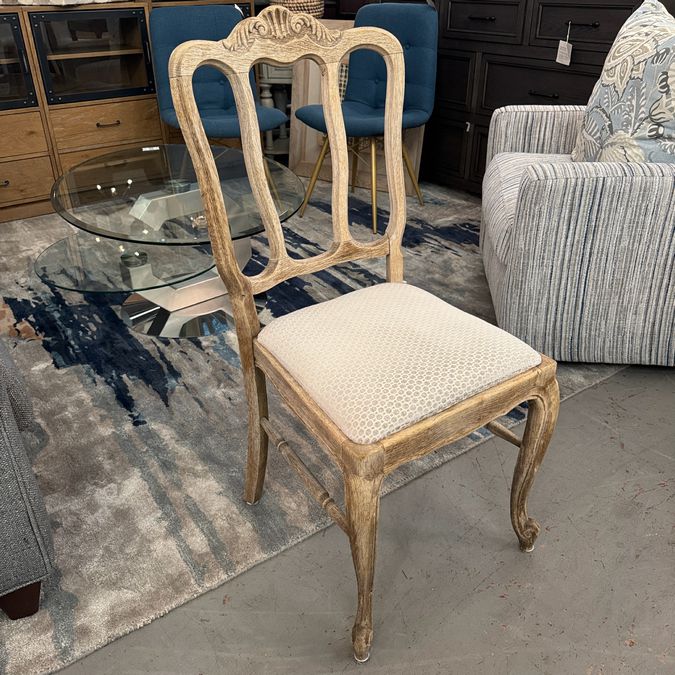 French Side Chair W/Upholstered Seat 16x17x36