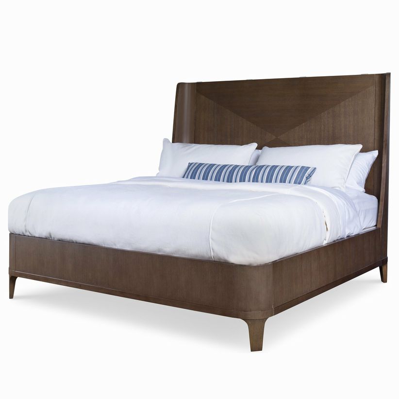 Century Queen Bed in Bowery Cerused 65x88x64