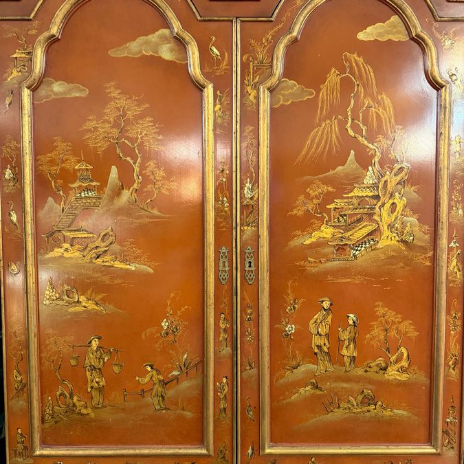 Baker Collector's Edition Chinoiserie Secretary 37x20x92