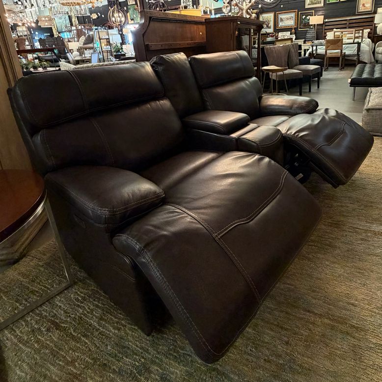 Havertys Denver Reclining Sofa W/Center Console 78x42x40 NEW