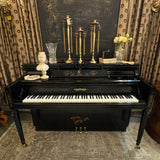 1941 Chickering Chinoiserie Upright Laquered Piano w/Bench 60x23x40
