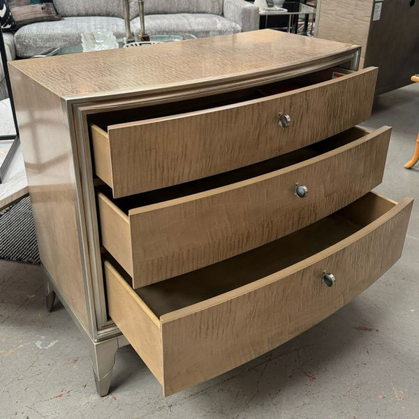 PAIR Caracole Rise & Shine 3-Drw Nightstands 36x18x32.25