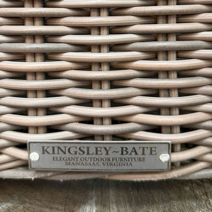 SET/4 Kingsley Bate Outdoor Chairs 27.5x27.5x35