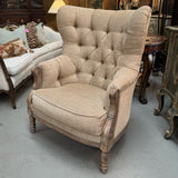 Mark Roberts Tufted Overstuffed Wingback Chair Set 35x35x44.5