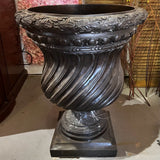 Large Bronze Pedestal Planter 24"Diameterx31.5"H