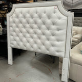 Vanguard Michael Weiss Bowers Time Out White Leather Headboard W/Metal Frame 67x