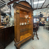 Lighted Formal Corinthian Column Open Display Cabinet 53x16x93
