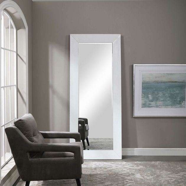 Uttermost 09669 Tybee White Oak Floor Mirror 34WX81HX3D