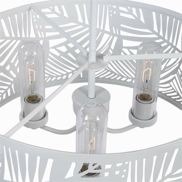 Uttermost Palmier 3 Lt White 20"D Modern/Contemporary Outdoor Pendant Light